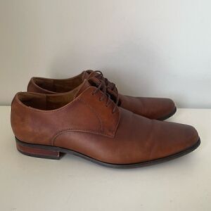 Florsheim Brown Leather Oxford Dress Shoes Size 9 Flexsole Comfort Office Career